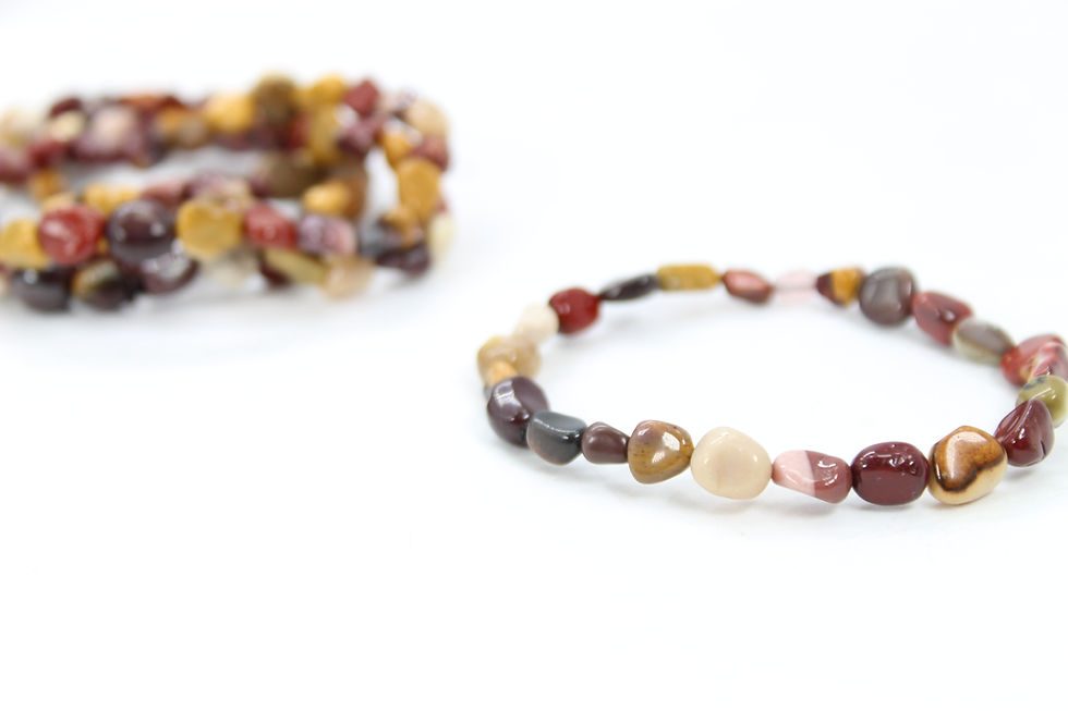 Thumbnail: Mookaite Chunky Bead Bracelet