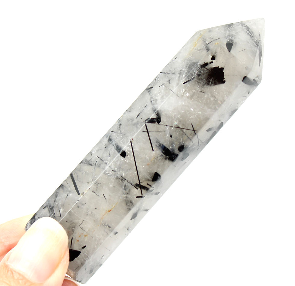 Thumbnail: Tourmaline in Quartz Point