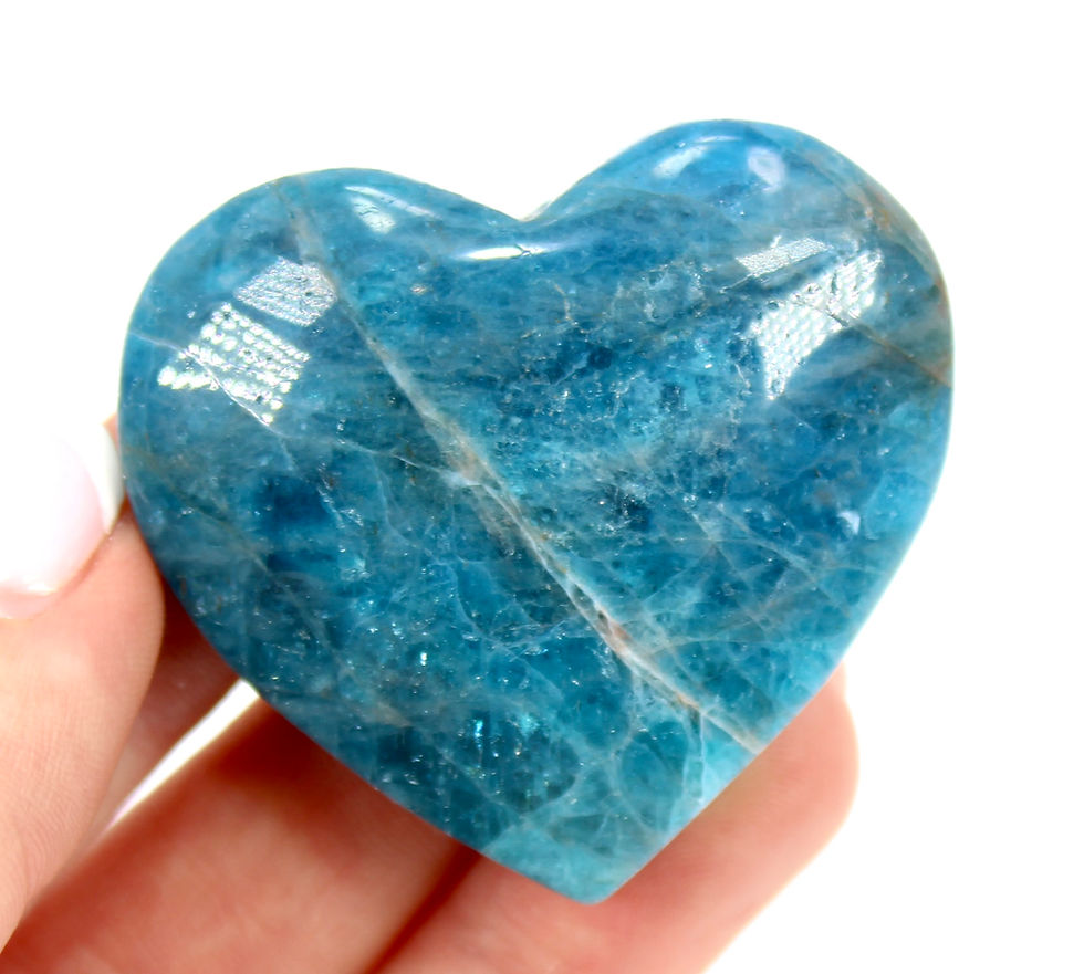 Thumbnail: Blue Apatite Crystal Heart
