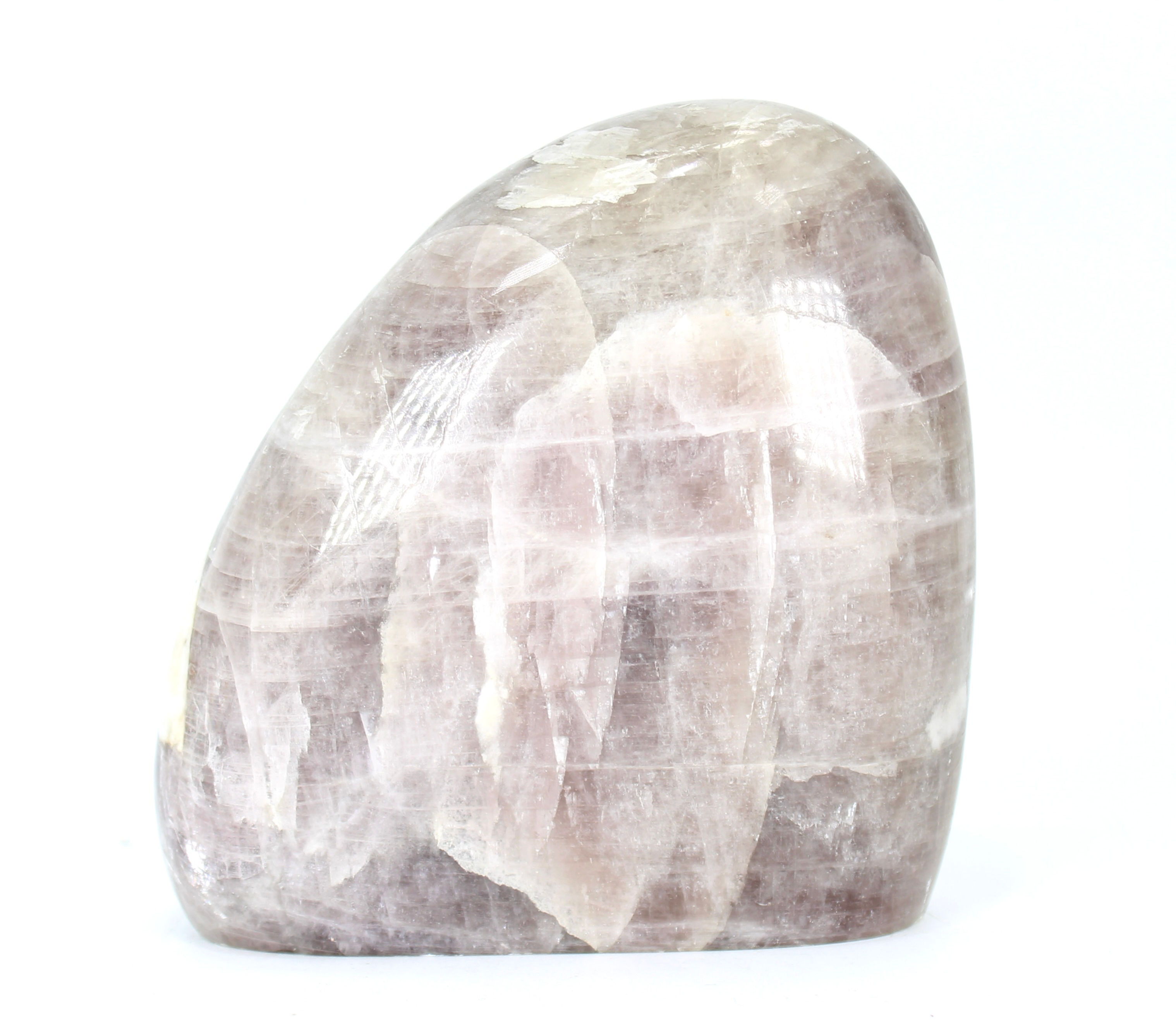Purple Angelite Anhydrite with Calcite Sulphur Freeform