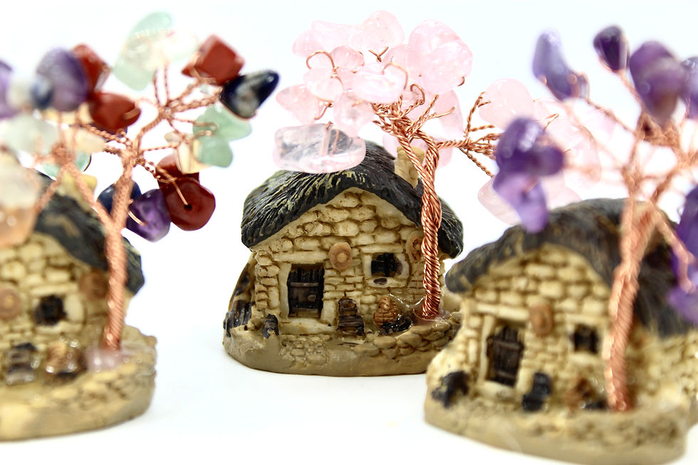 Thumbnail: Gemstone Tree Fairy House (25+ Chips)