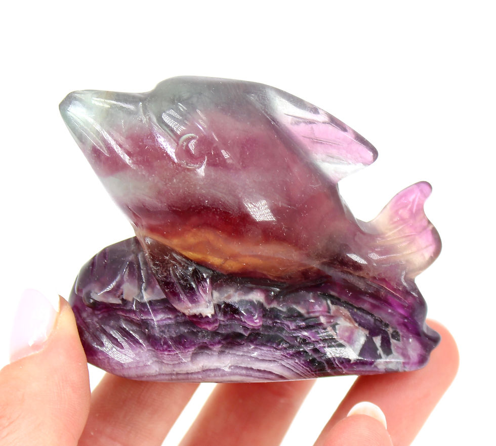 Thumbnail: Rainbow Fluorite Dolphin