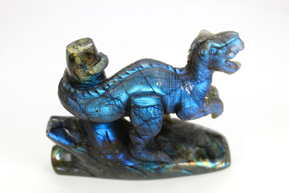 Thumbnail: Labradorite Dinosaur Carving