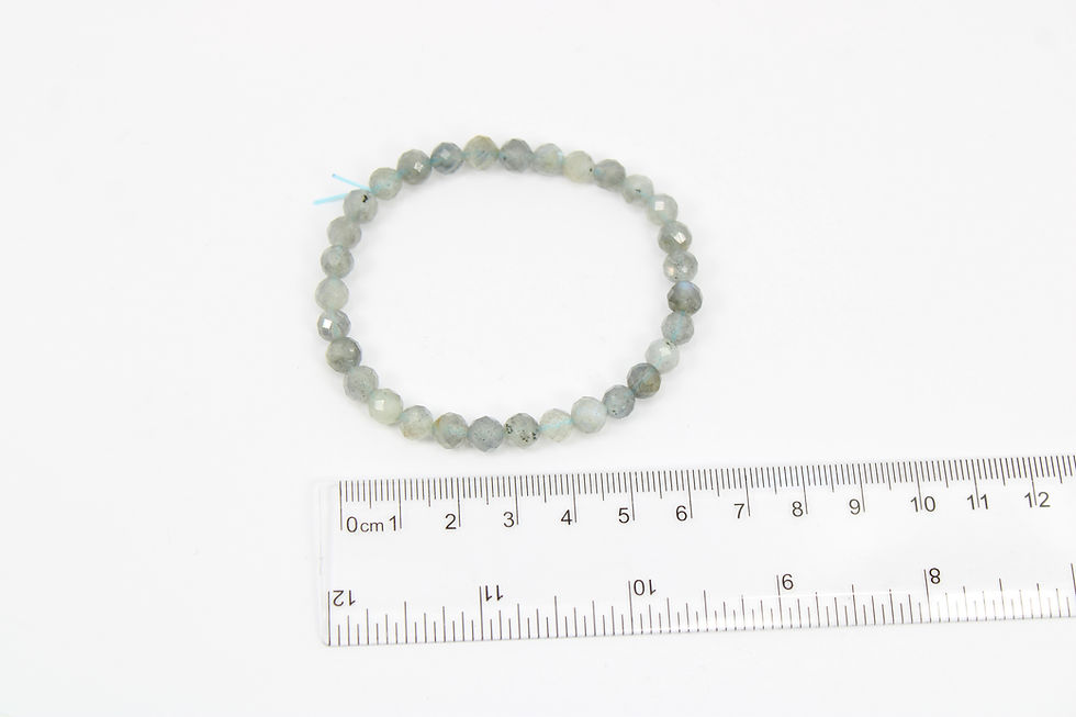 Thumbnail: Labradorite Faceted Bead Bracelet