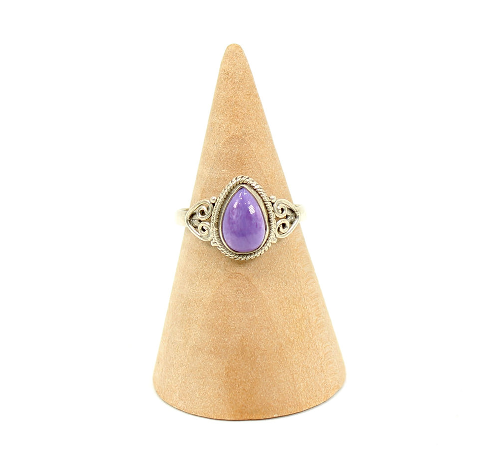 Charoite 925 Sterling Silver Ring