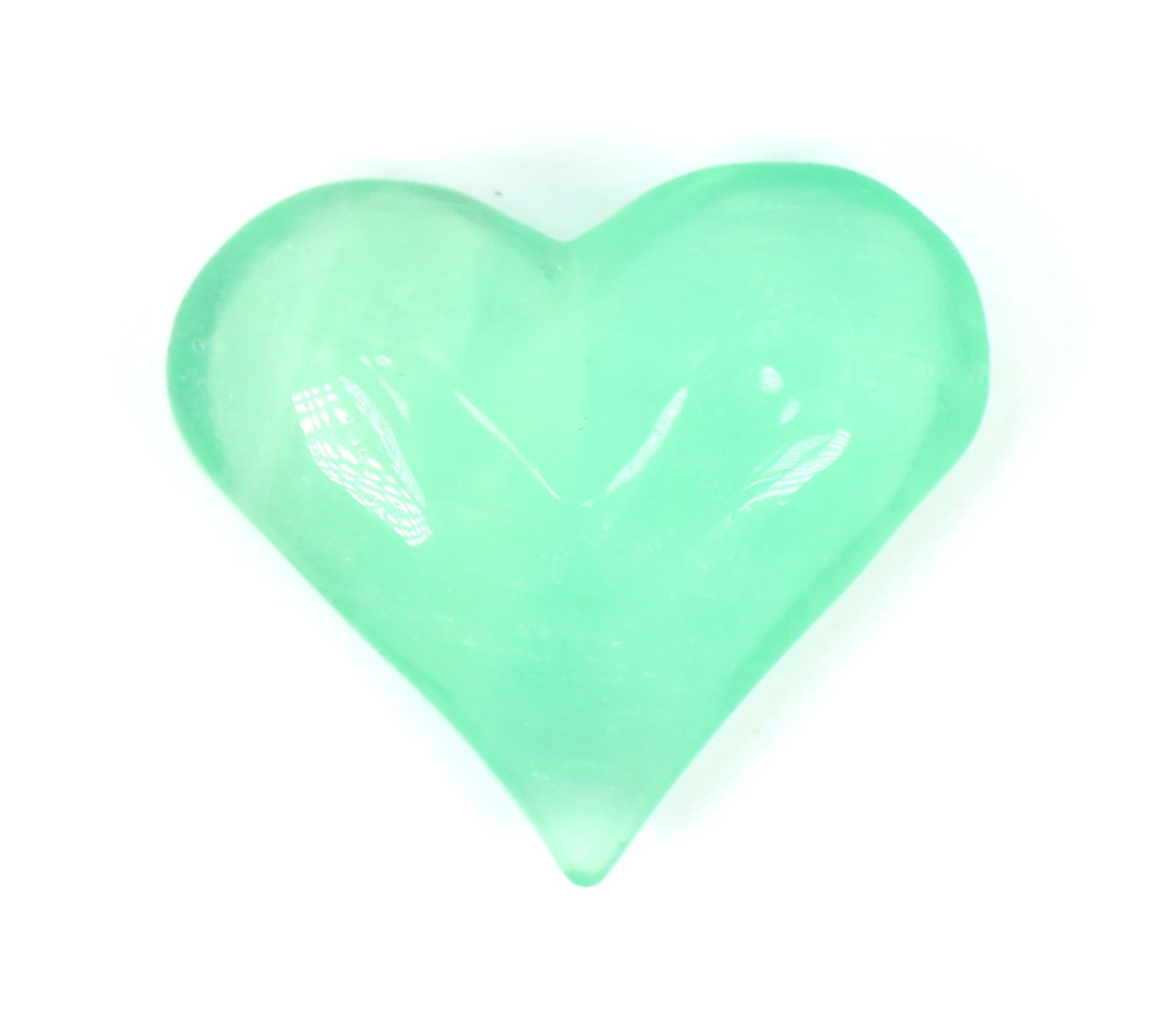 Green Fluorite Heart
