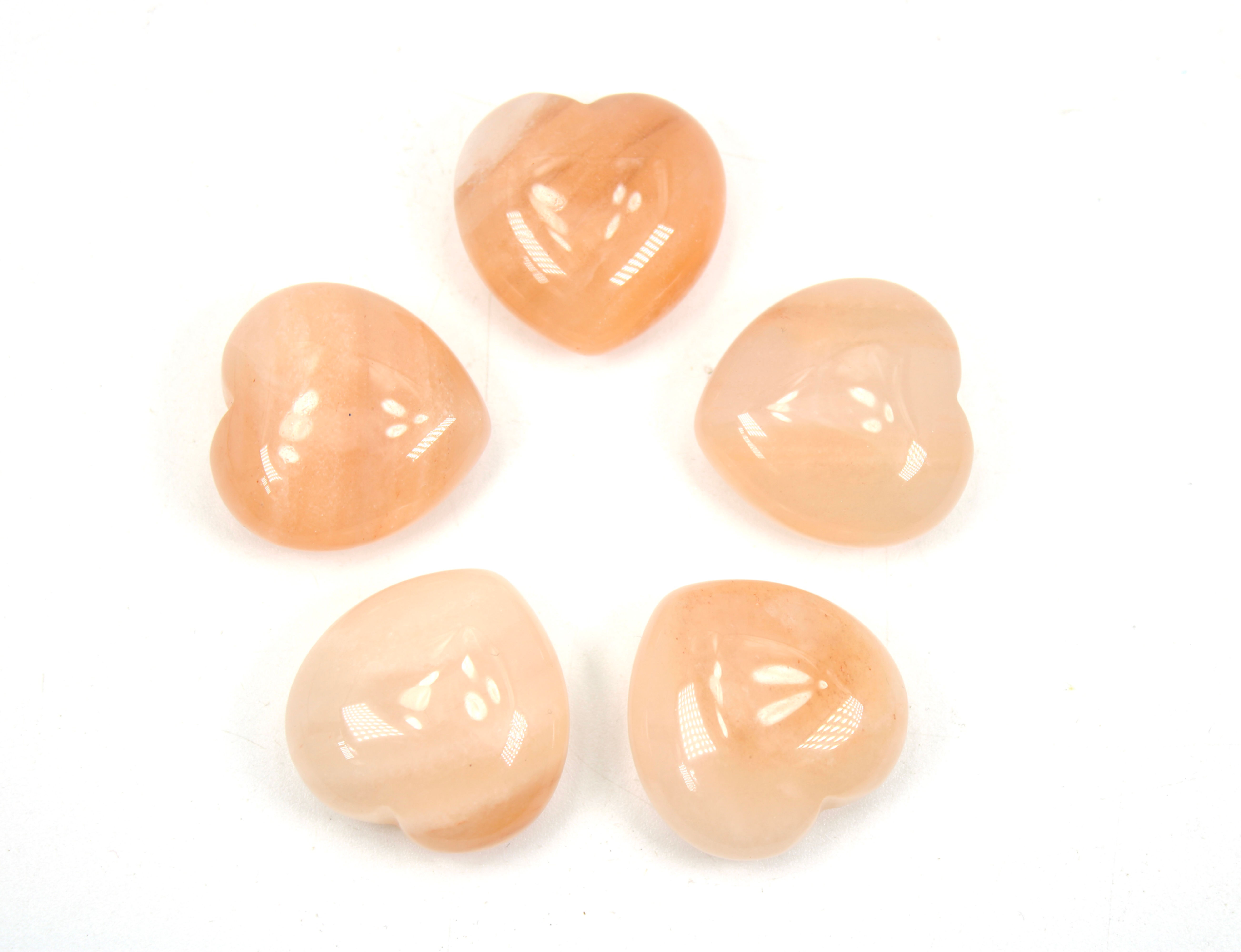 Peach Aventurine Crystal Love Heart