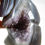 Thumbnail: Extra Grade Banded Agate Bird with Quartz and Amethyst druzy Carving