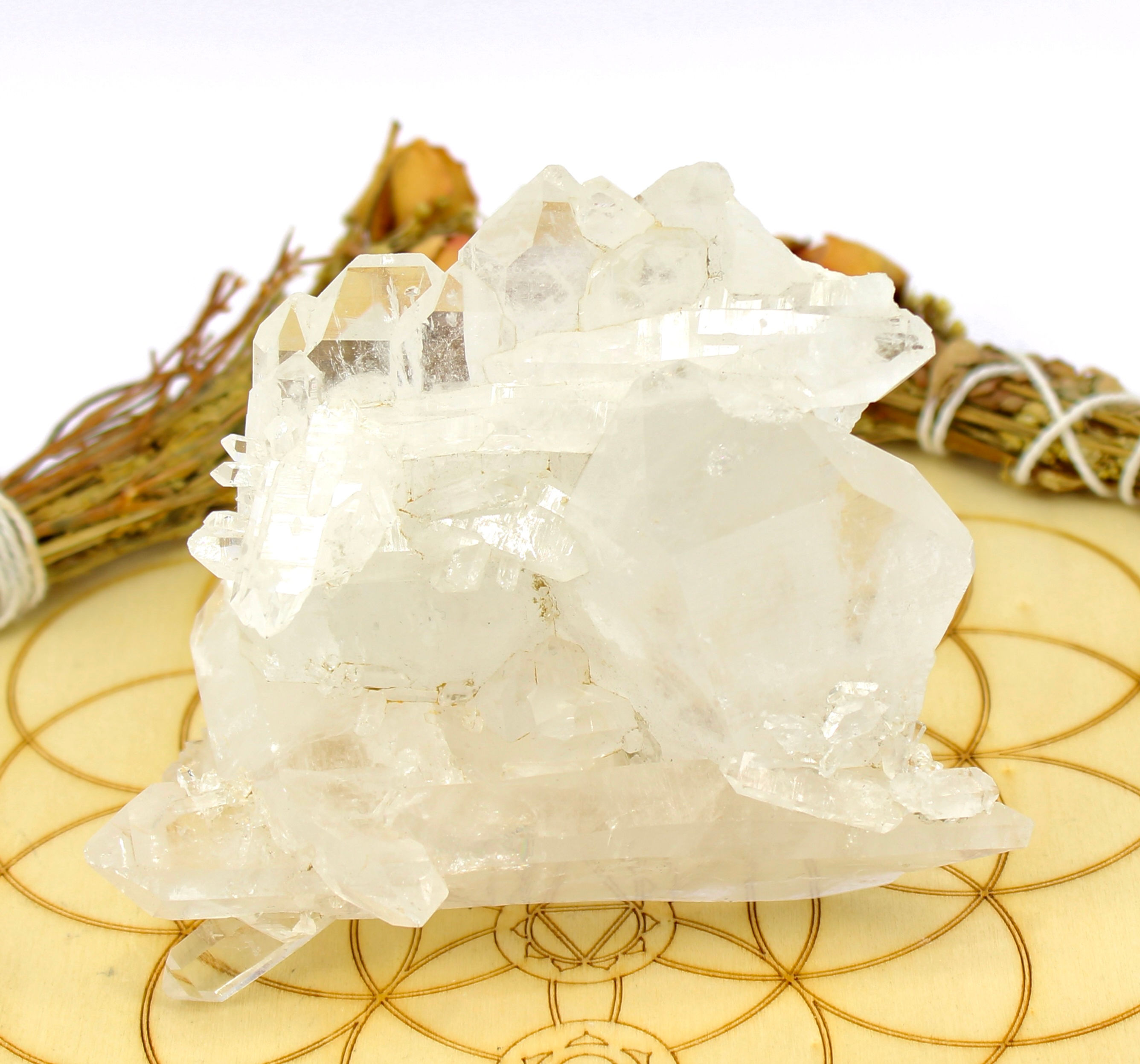 Unpolished Faden Quartz Cluster