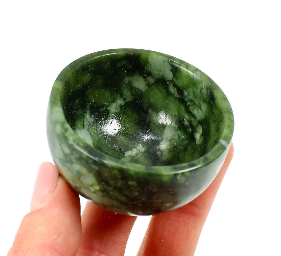 Thumbnail: Jade Carved Mini Bowl