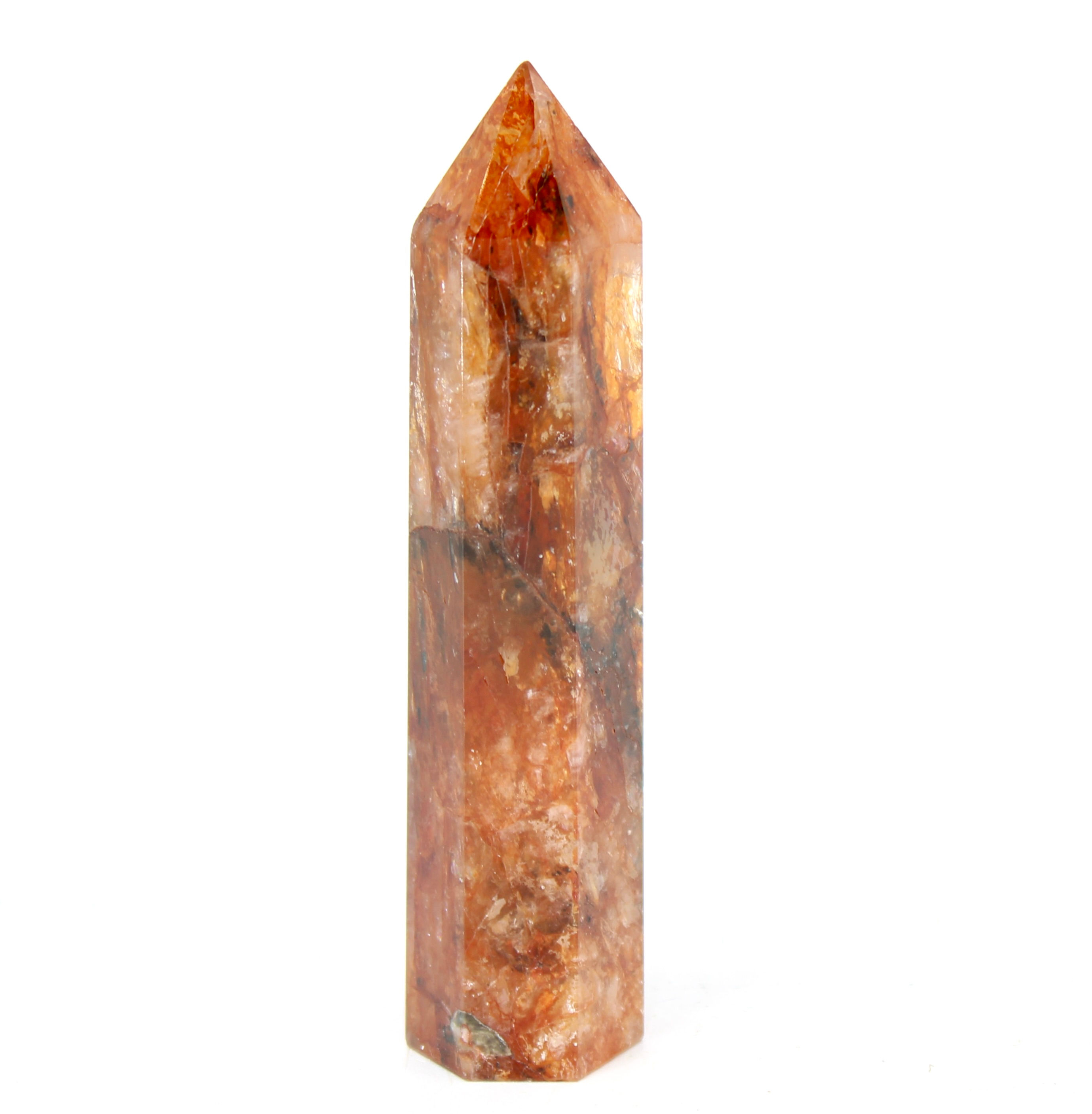 Fire Quartz Rainbow Crystal Point