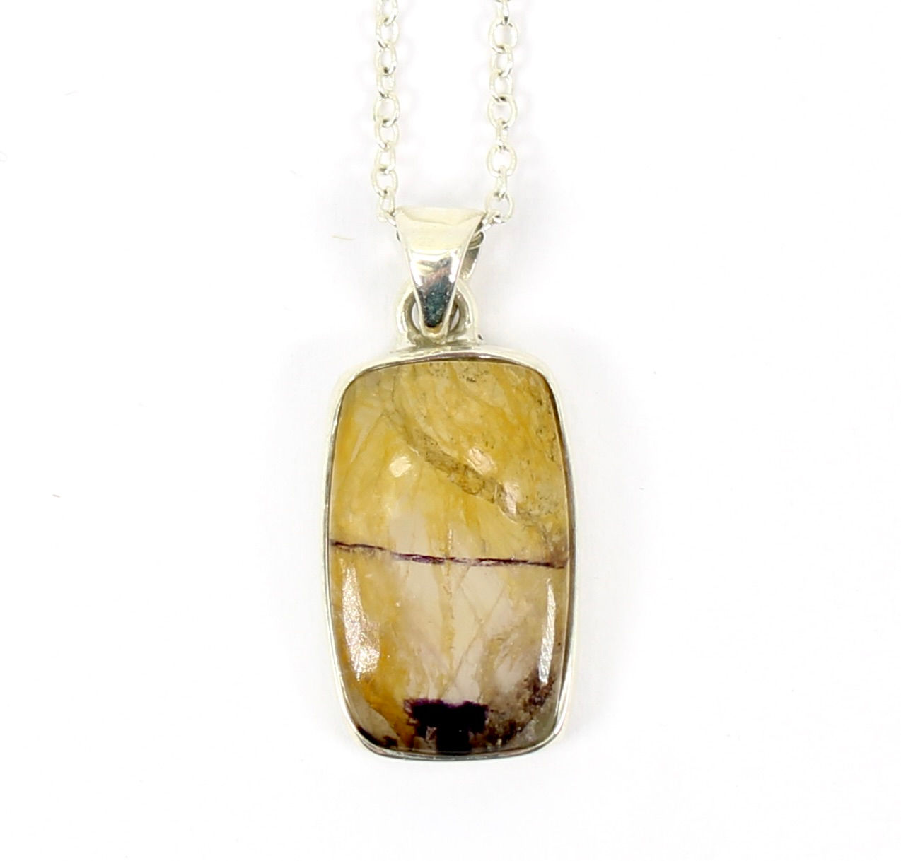 Blue John 925 Sterling Silver Pendant