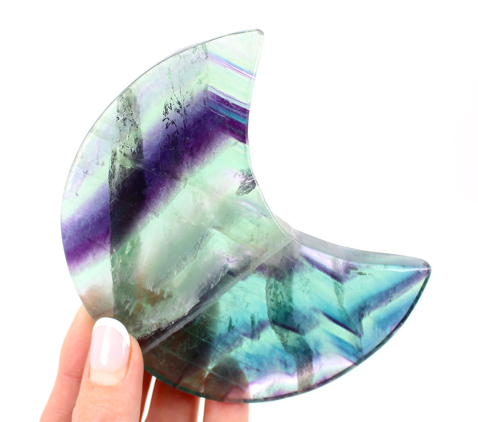 Thumbnail: Rainbow Fluorite Crescent Moon