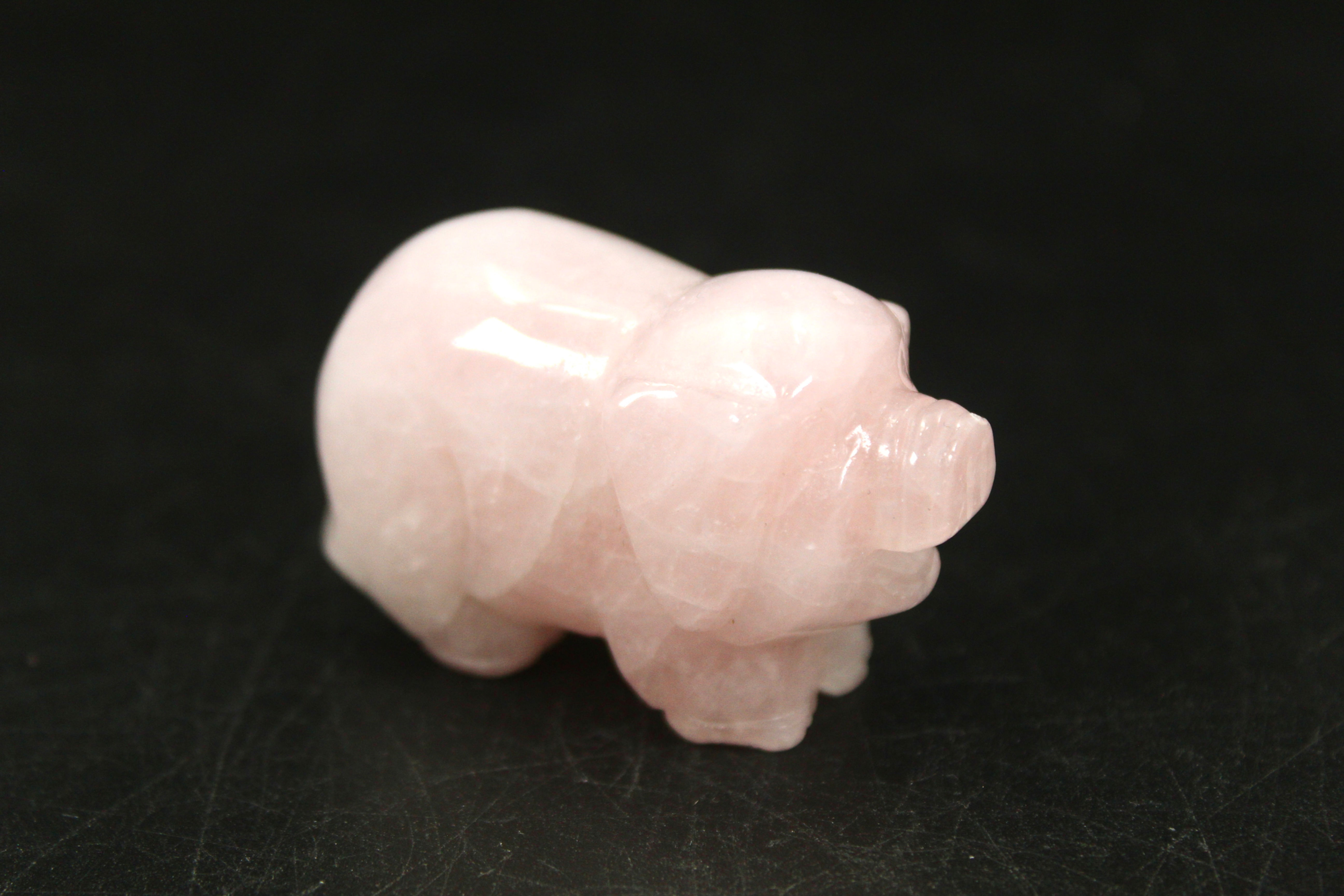 Rose Quartz Pig