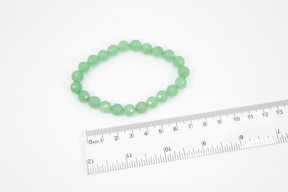 Thumbnail: Green Aventurine Faceted Bead Bracelet