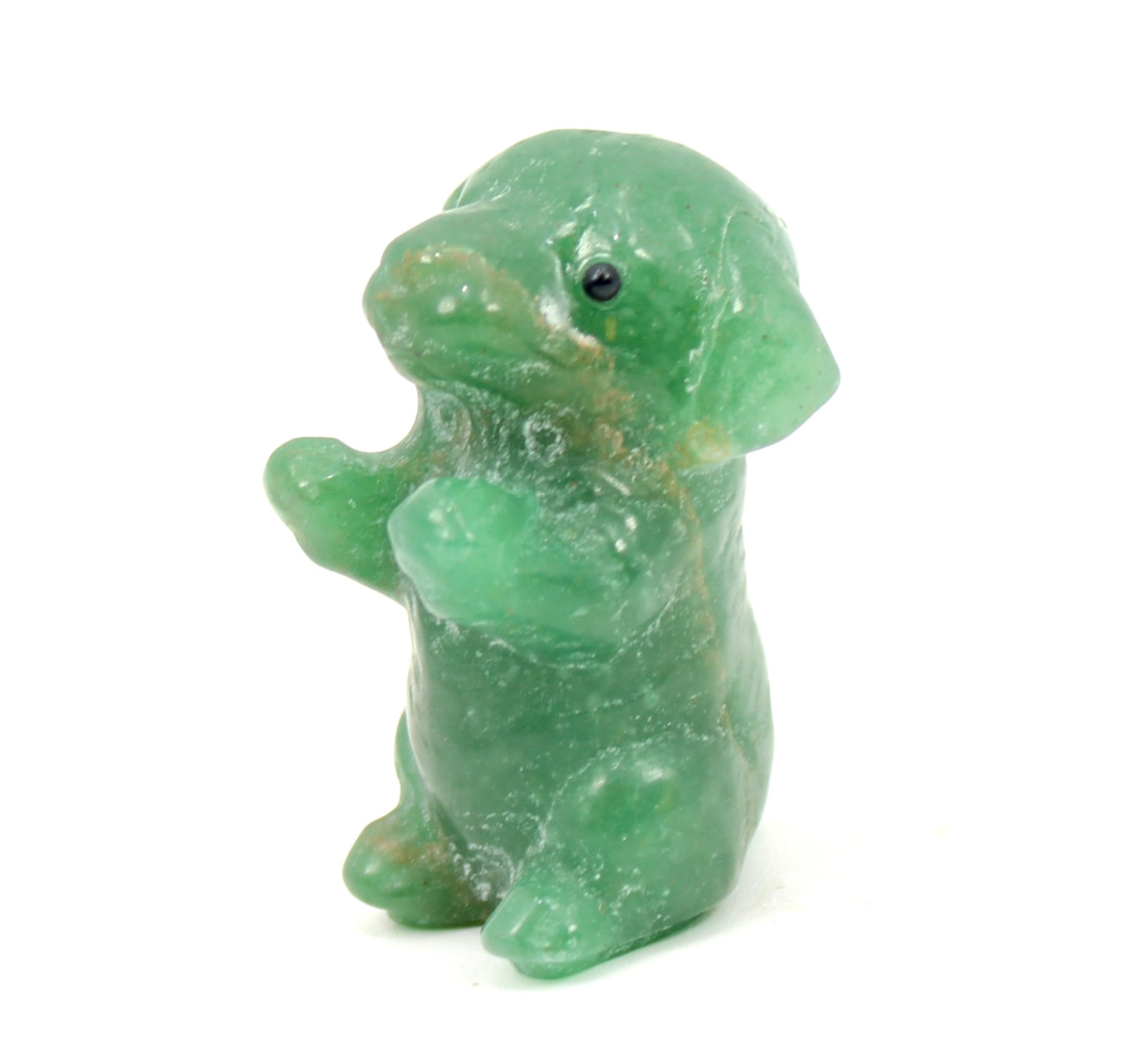 Green Aventurine Dog Carving