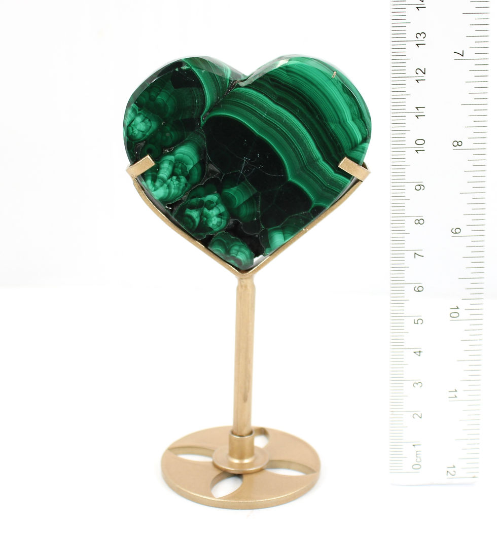 Thumbnail: Malachite Heart on Stand