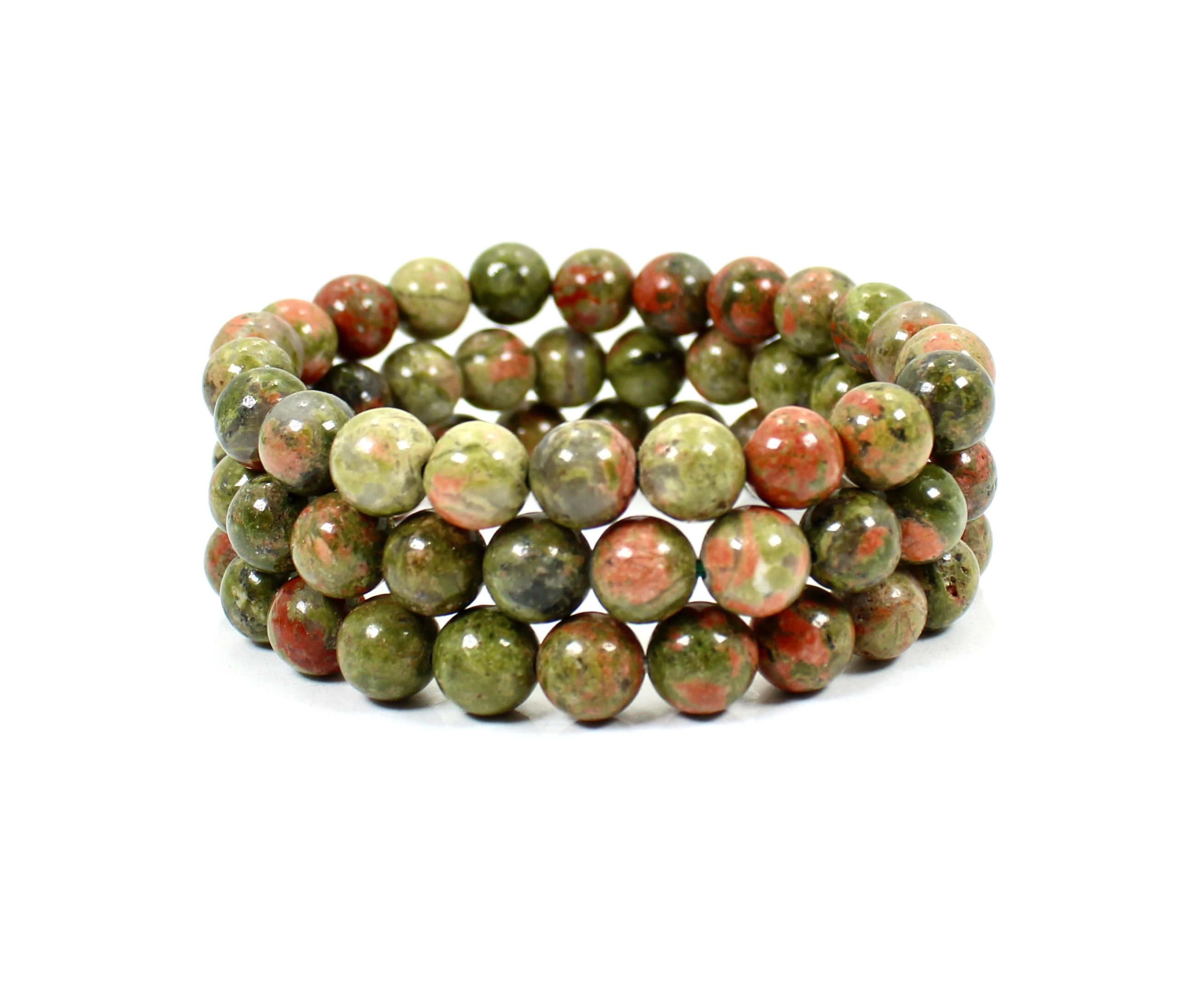 Unakite bead bracelets