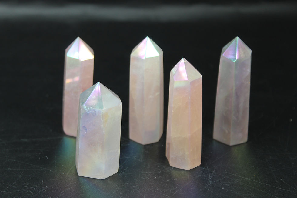 Thumbnail: Aura Rose Quartz Point