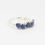 Thumbnail: Sapphire 925 Sterling Silver Heart Ring (N/6.5)