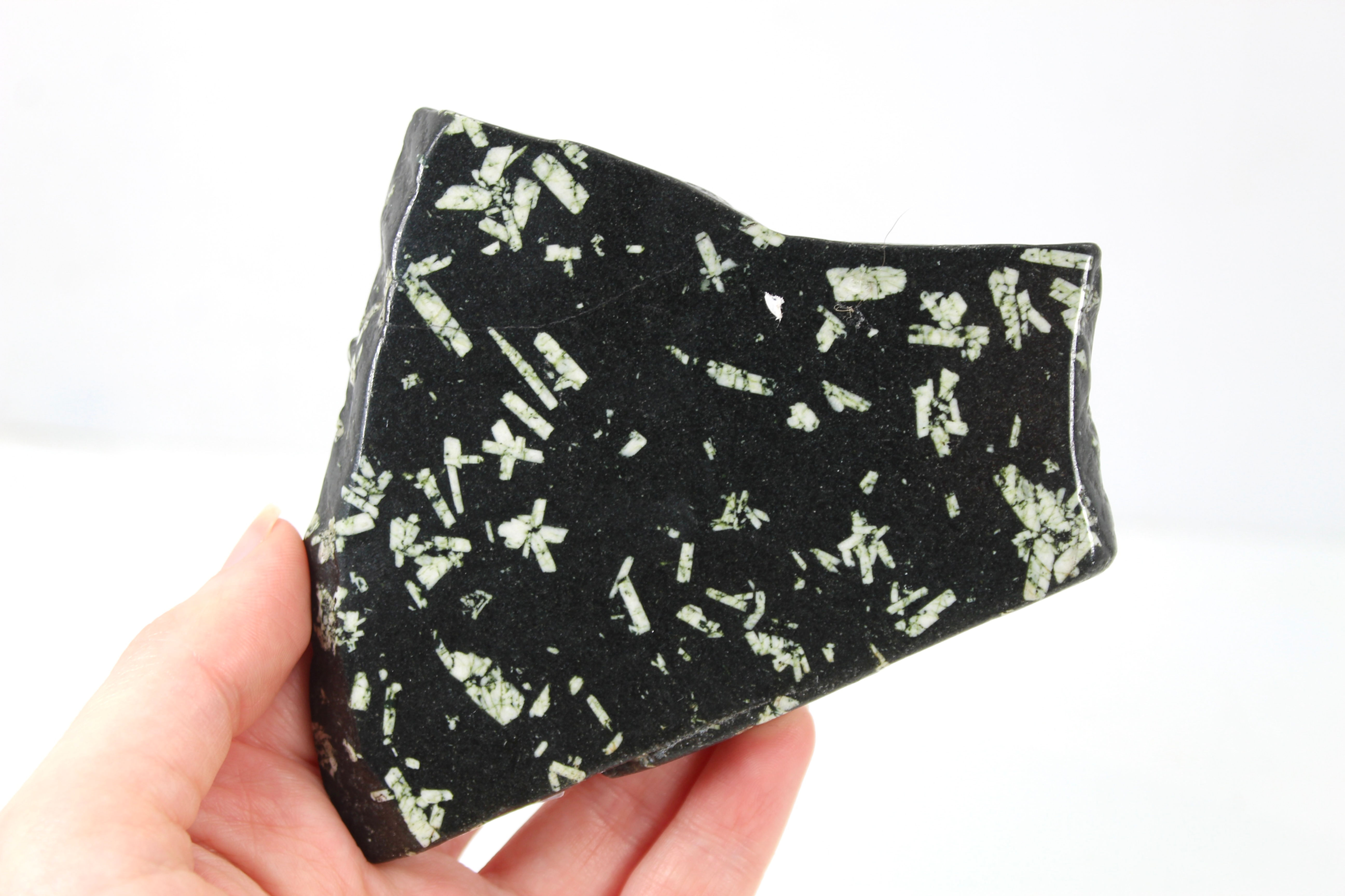 Chinese Writing Stone Crystal Slab