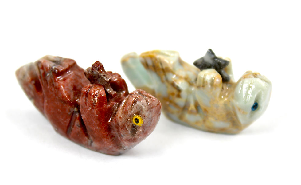 Thumbnail: Scottish Jasper Otter with star Carving