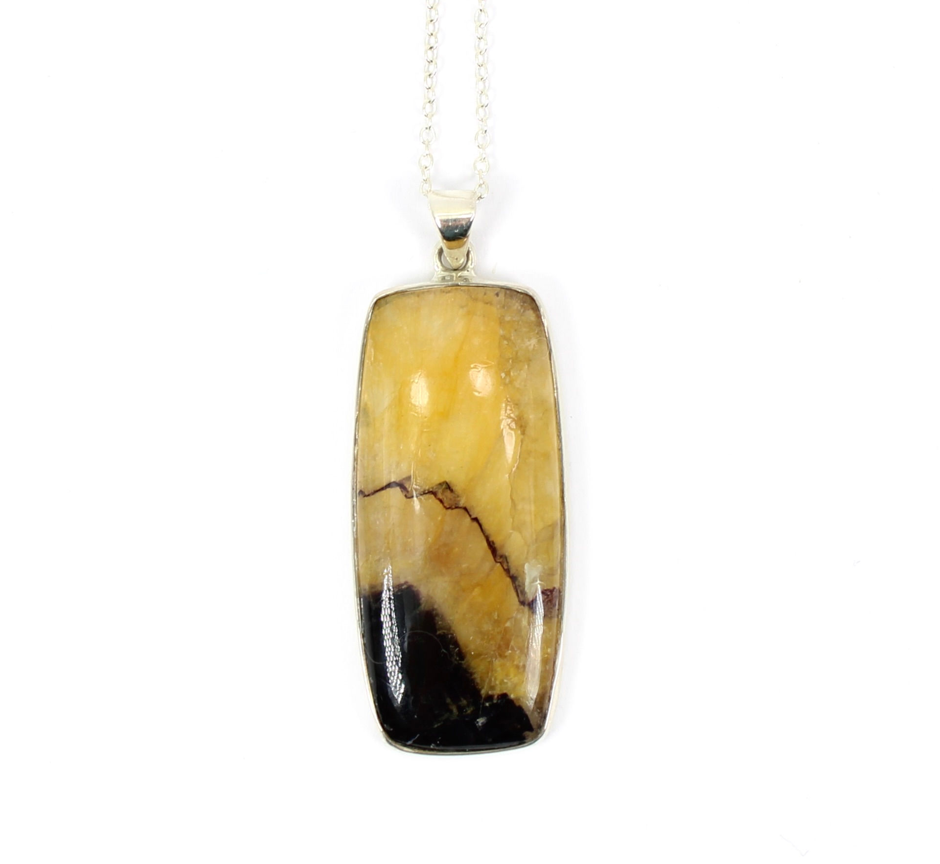 Blue John 925 Sterling Silver Pendant