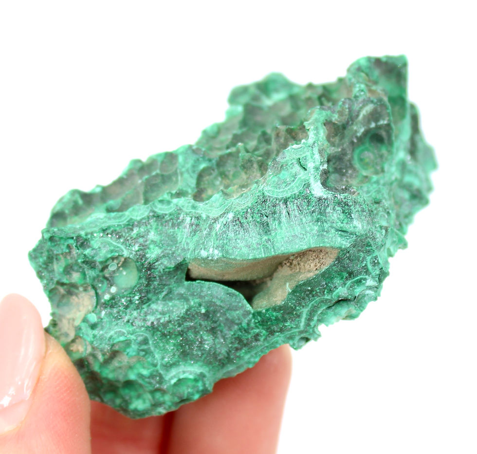 Thumbnail: Silky Malachite Specimen - Rare