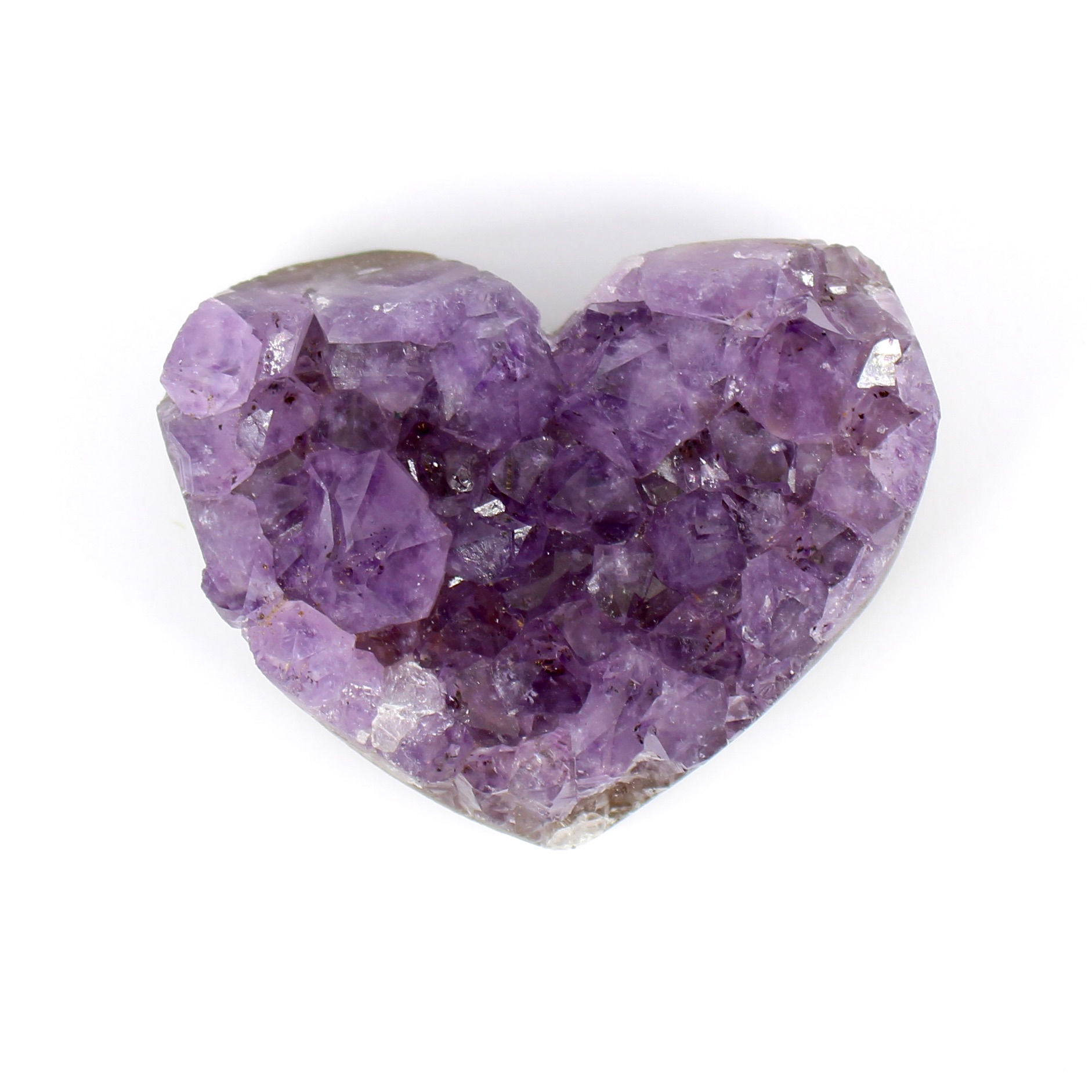 Amethyst Cluster Heart