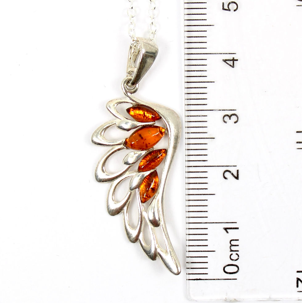 Thumbnail: Baltic Amber 925 Sterling Silver Pendant