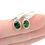 Thumbnail: Diopside Faceted 925 Sterling Silver Drop Earrings