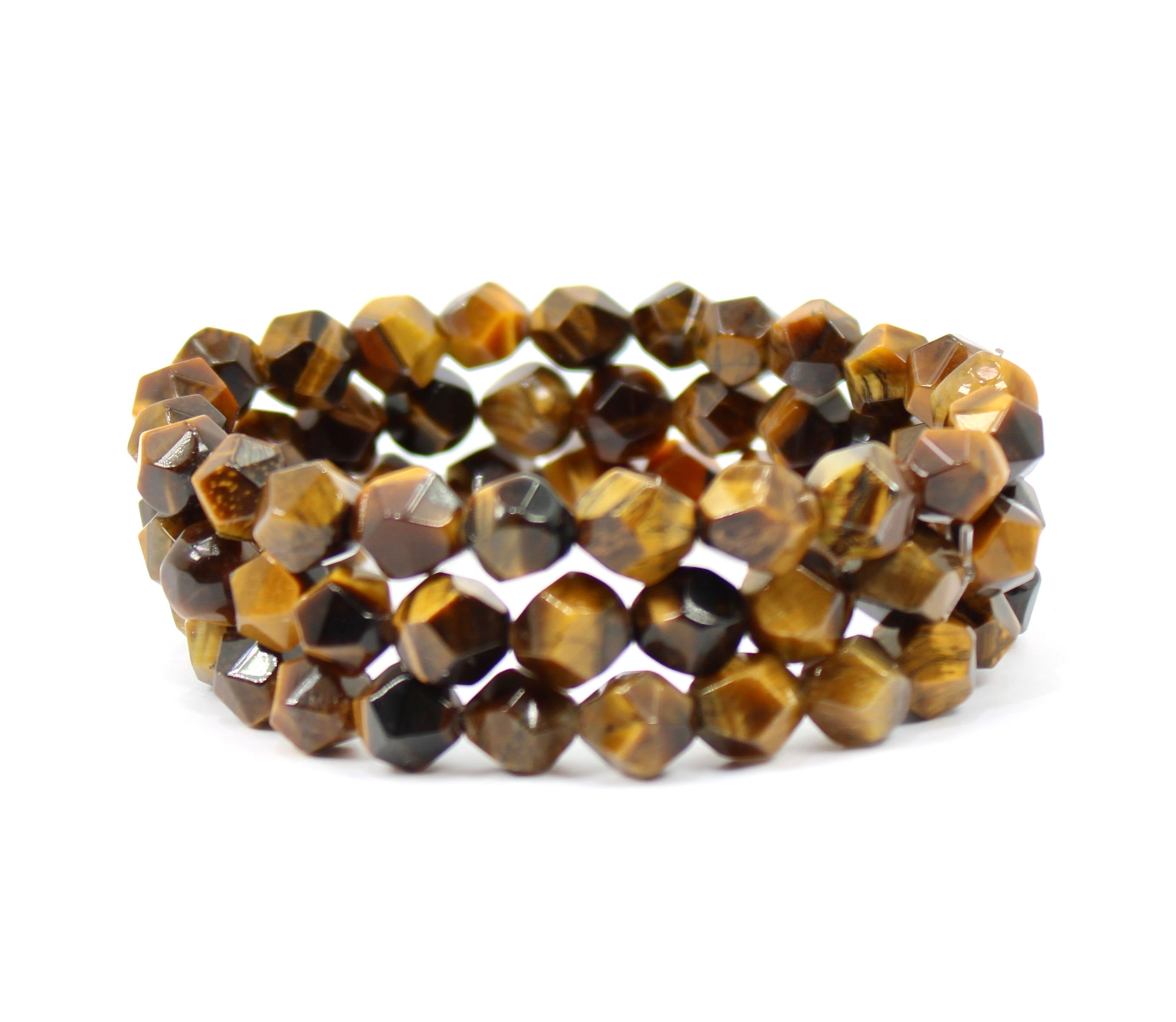 Tiger Eye Faceted Bead Bracelets
