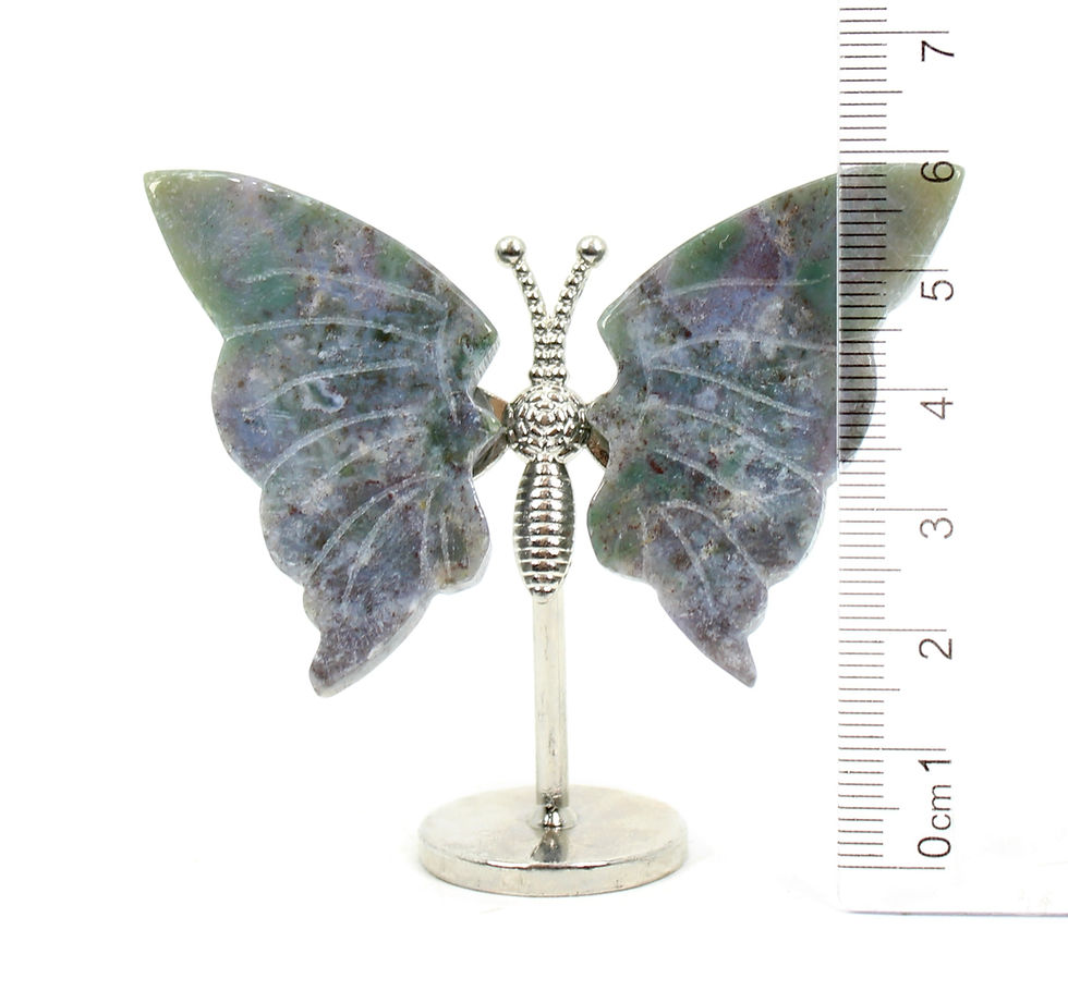 Thumbnail: Moss Agate Butterfly Wings