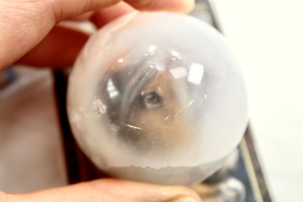 Thumbnail: Selenite/ Satin Spar  Crystal Sphere Carving