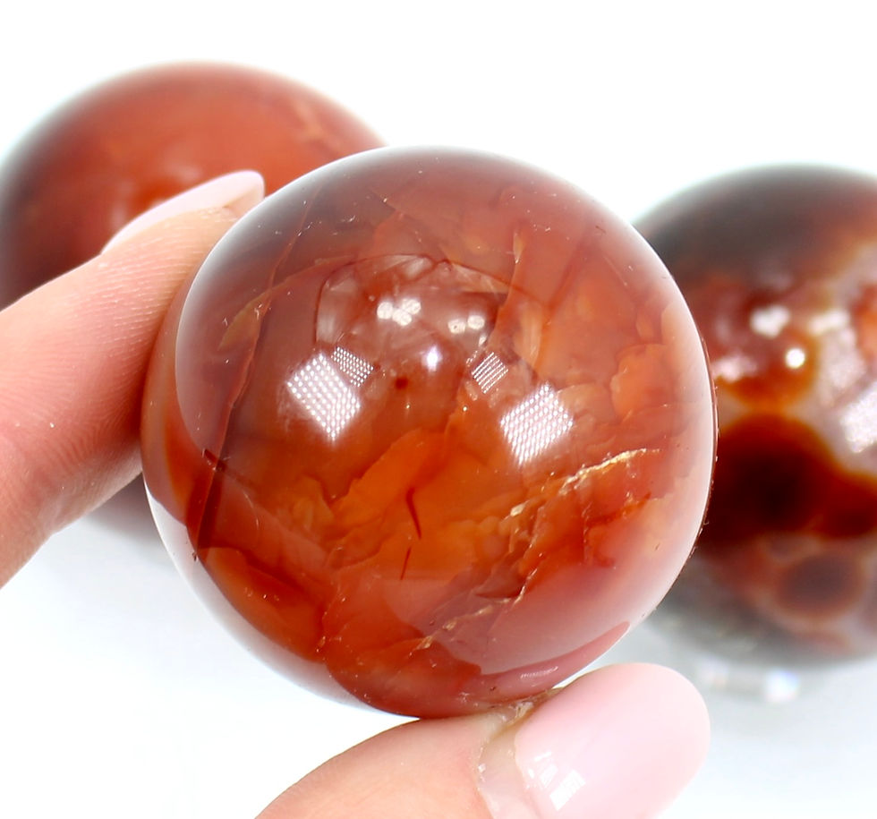 Thumbnail: Carnelian Crystal Sphere
