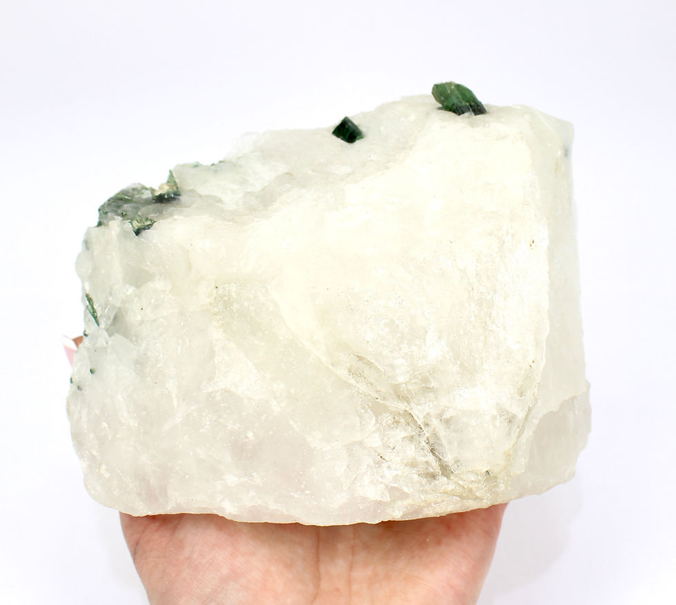 Thumbnail: Watermelon Tourmaline in Quartz Cluster