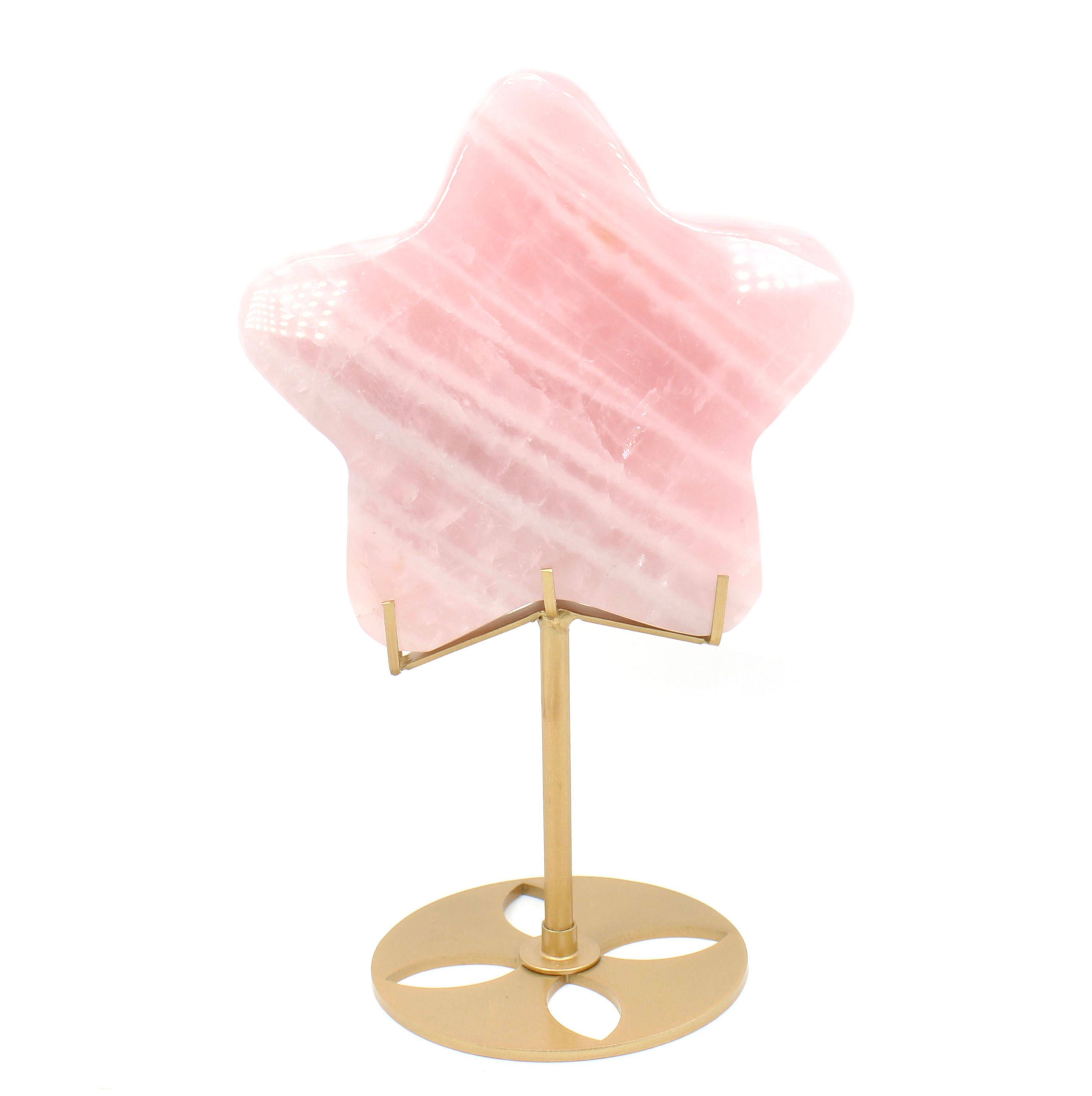 Rose Quartz Star with stand
