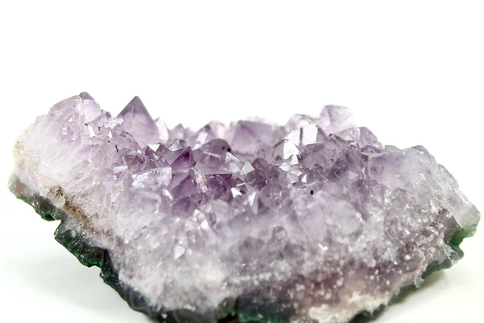 Thumbnail: Violet Amethyst Cluster Crystal Incense Holder