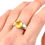 Thumbnail: Citrine 925 Sterling Silver Ring (S/9) Adjustable