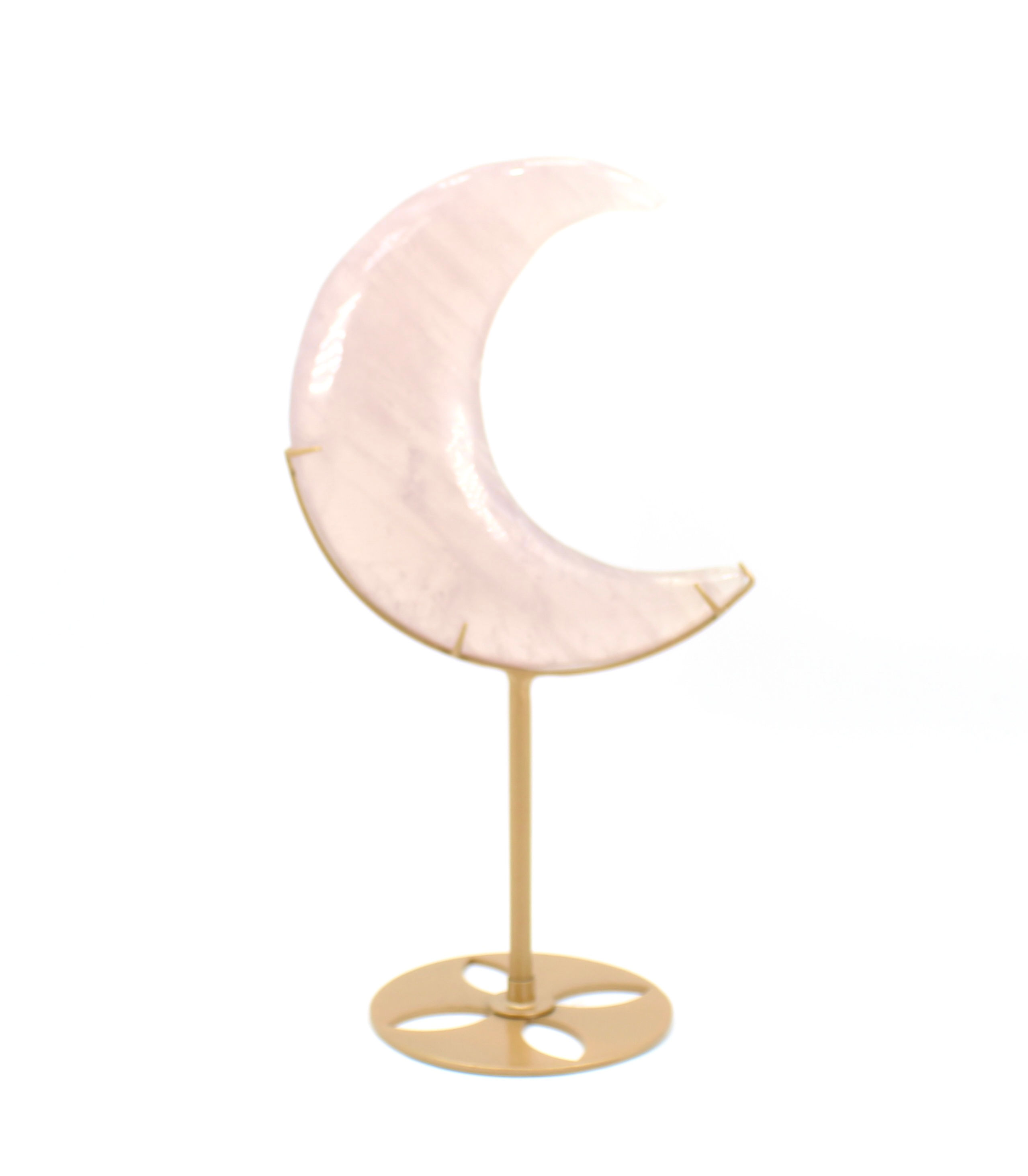 Rose Quartz Moon with stand