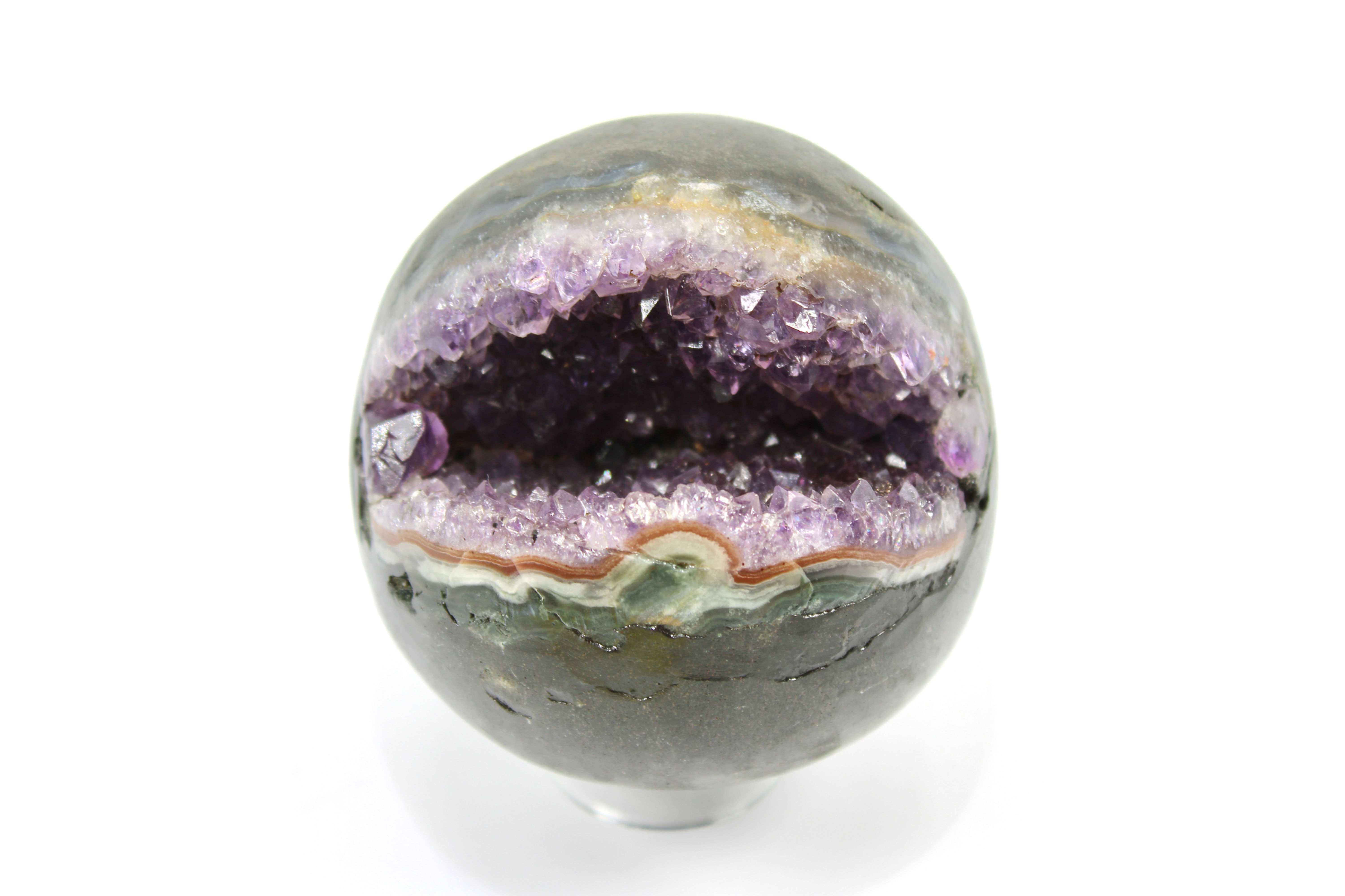 Amethyst Druzy Cave Sphere