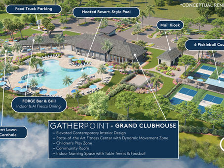 Building has started on the back side of Gatherpoint in Ave Maria