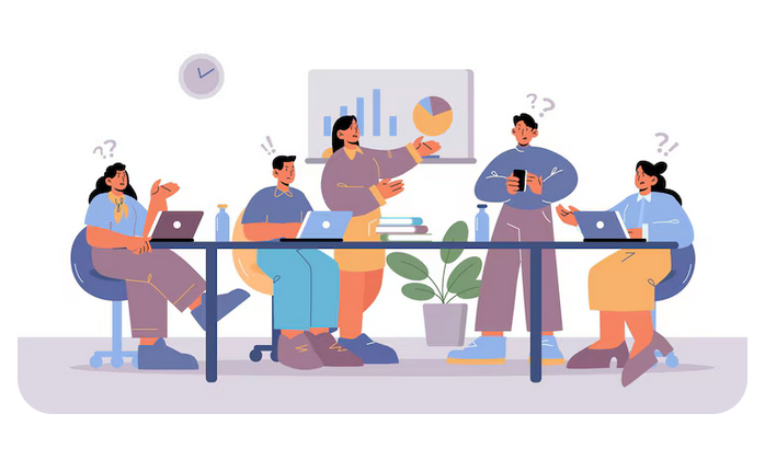 image d'une réunion qui se passe mal