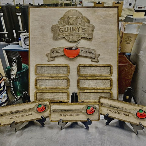 The Chili Cook-Off Winner Board