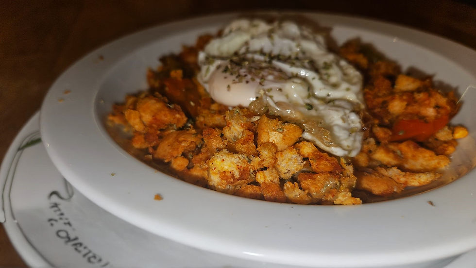 Migas with egg