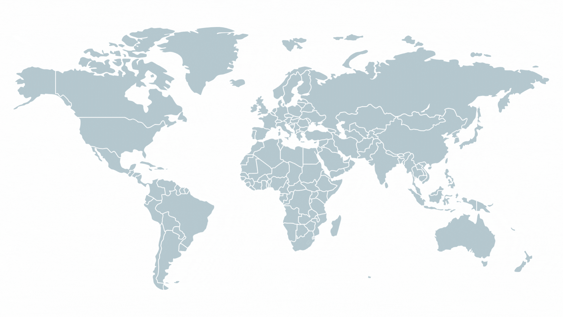 Image carte du monde dynamyque de mes collaborateurs à travers le monde