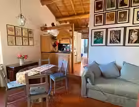 living room holiday home "Chich apartment Riomaggiore" Cinque Terre
