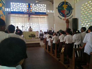 Noël célébré en communauté au lycée Sainte-Claire de Morafenobe