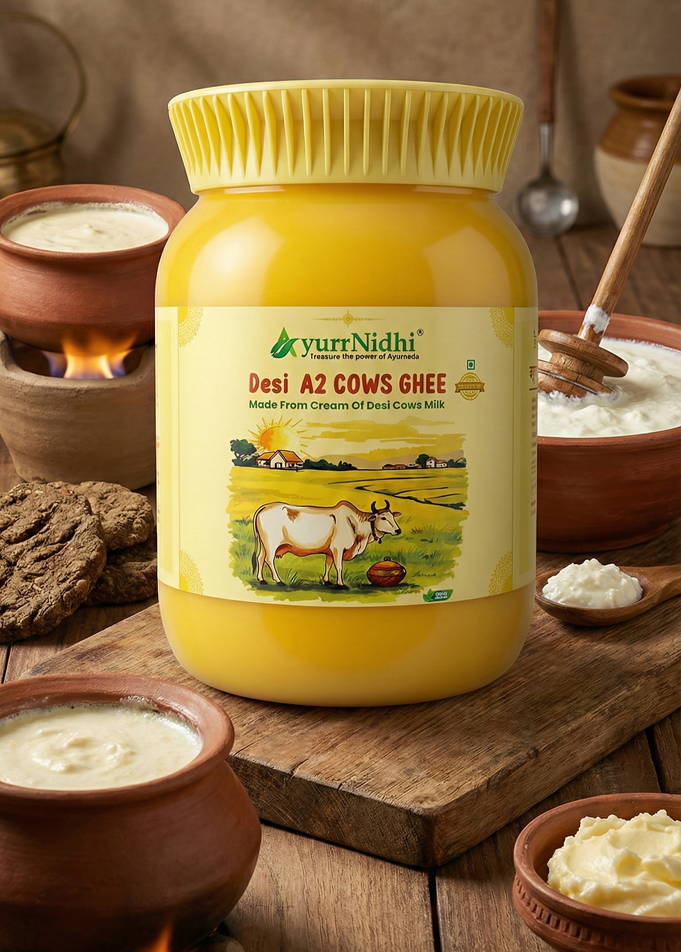 Premium A2 Desi Cow Ghee for healthy cooking and nutrition