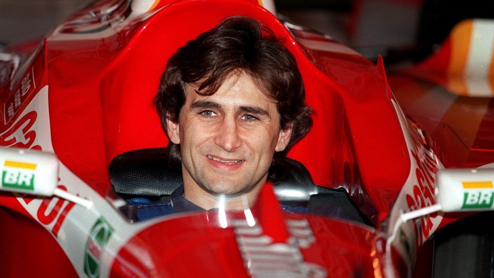 Alex Zanardi su una macchina di F1
